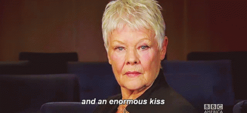 Judi Dench An Enormous Kiss GIF - Judi Dench An Enormous Kiss Love GIFs