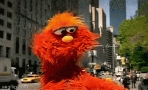 Sesame Street Muppet GIF - Sesame Street Muppet Surprise Attack GIFs