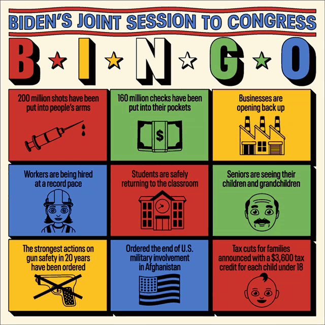 Bidens Joint Session To Congress Bingo GIF - Bidens Joint Session To Congress Bingo Bingo Card GIFs