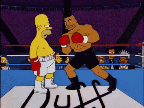 Homer Boxing GIF - Simpsons Fight Boxing GIFs