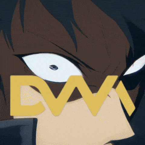 a close up of a person 's face with the letters dw visible