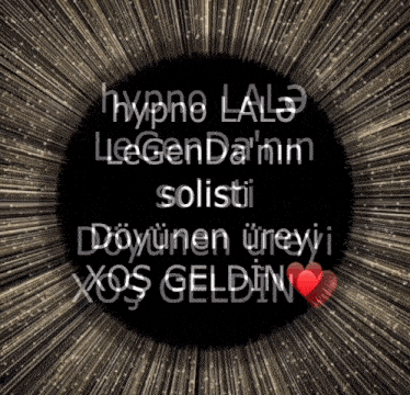 a black background with hypno lale legend written in white
