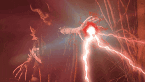 a drawing of a monster with a lightning bolt