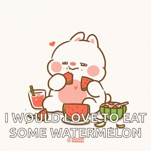 Tonton Watermelon GIF - Tonton Watermelon Cute GIFs