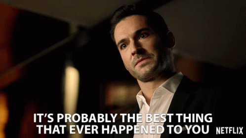 Its Probably The Best Thing That Ever Happened To You Tom Ellis GIF - Its Probably The Best Thing That Ever Happened To You Tom Ellis Lucifer Morningstar GIFs