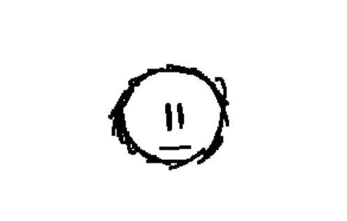 a black and white drawing of a cartoon character with a chef 's hat on
