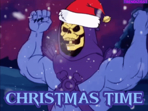 Christmas Time Skeletor GIF - Christmas Time Skeletor Santa GIFs