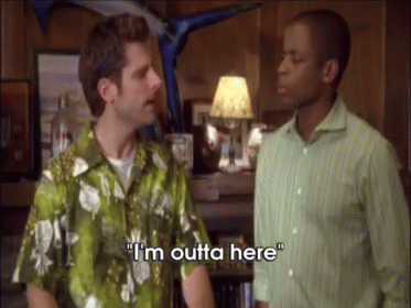 I'M Outta Here GIF - Comedy Funny Psych GIFs