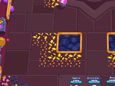 a screenshot of a video game with a cartoon character standing next to a box .