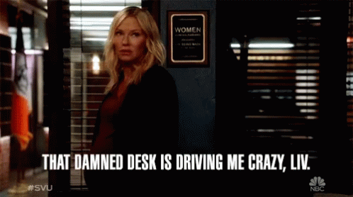 Thats Damned Desk Driving Me Crazy GIF - Thats Damned Desk Driving Me Crazy Go Crazy GIFs