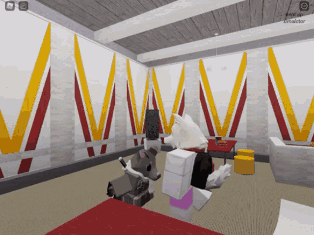 a screenshot of a video game that says ' best girl simulator ' on it