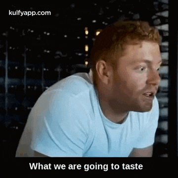 a man is talking about what he is going to taste .