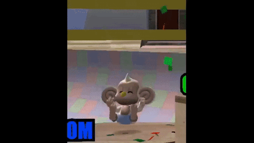 Baby Bounces On His Butt Baby Butt Monkey Ball GIF
