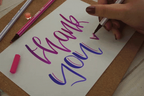 Thank You Thanks GIF - Thank You Thanks Lettering GIFs