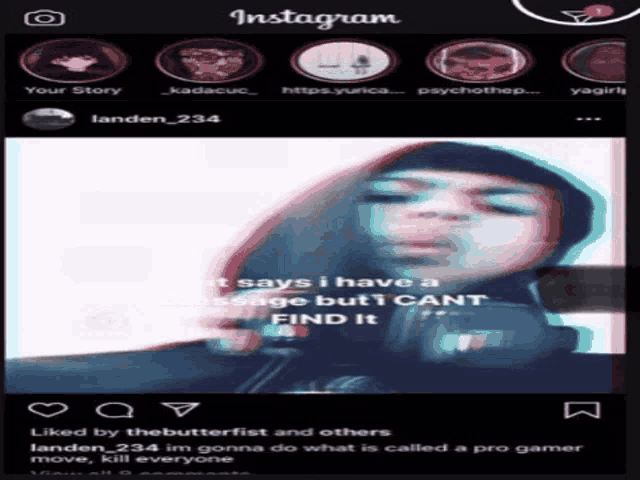 a screenshot of an instagram page with a picture of a person