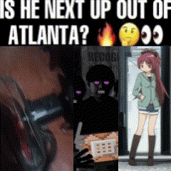 a collage of pictures with the words is he next up out of atlanta