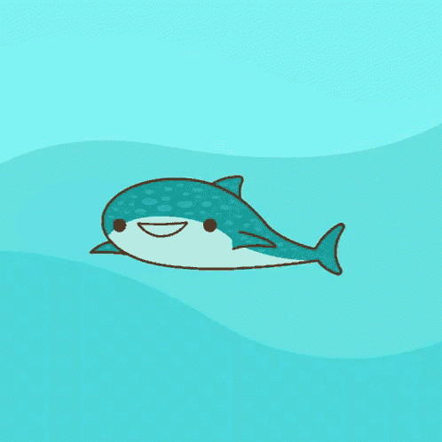 a whale shark is swimming in the ocean with a smile on its face