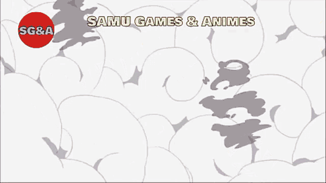 samu games and animes sg & a shows a cartoon of a monster