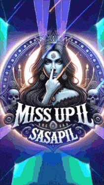 miss uph sasapil logo with a woman holding her finger to her mouth