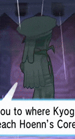 a cartoon character is talking about hoenn 's core ..