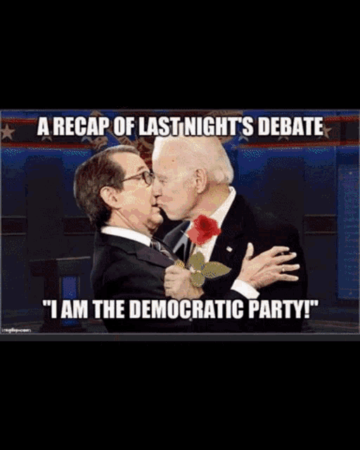 a cartoon of donald trump and chris wallace having a debate
