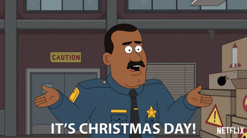 Its Christmas Day Its A Holiday GIF - Its Christmas Day Its A Holiday Can I Go Home GIFs