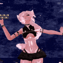 a woman in a black top and black skirt is standing in the rain with zyzz written in the corner