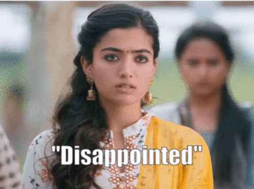 Rashmika Rashmika Madana GIF - Rashmika Rashmika Madana Dissapointed GIFs