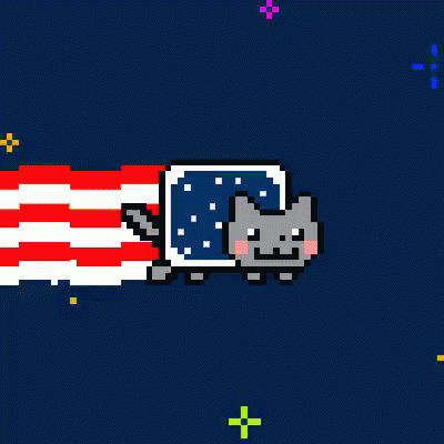 Nyan Cat America GIF - Nyan Cat America Flag GIFs