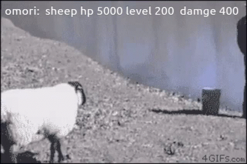 Omori Sheep GIF - Omori Sheep Attack Omori Sheep GIFs