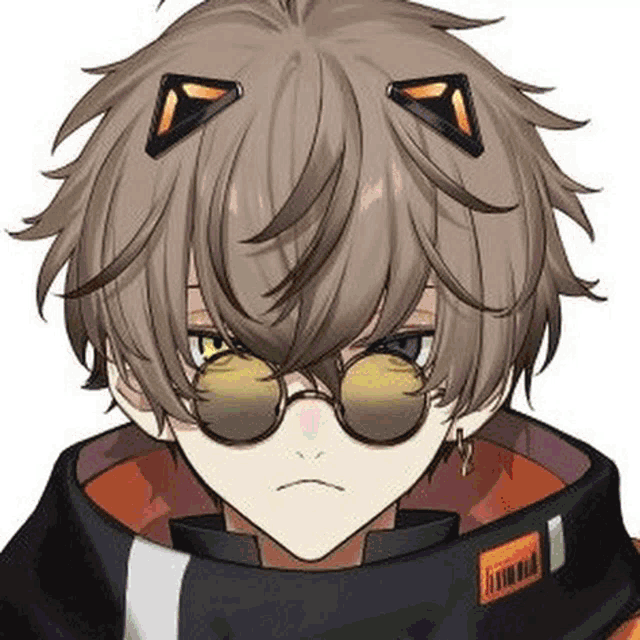 a close up of a person 's face wearing sunglasses and ears .