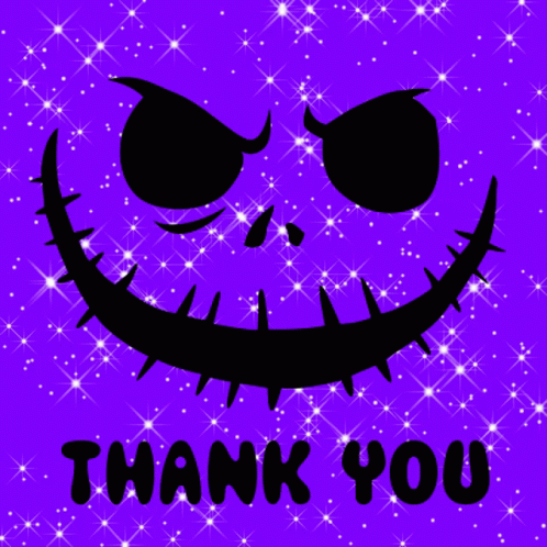 Purple Halloween GIF - Purple Halloween Thank You GIFs