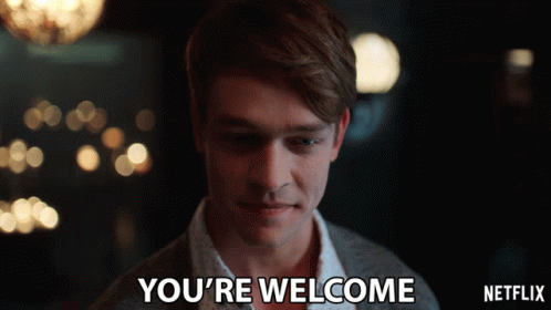 Youre Welcome Thomas Elms GIF - Youre Welcome Thomas Elms Hamish Duke GIFs