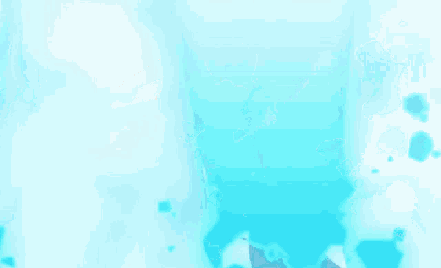 a cartoon drawing of a hand with a blue glow