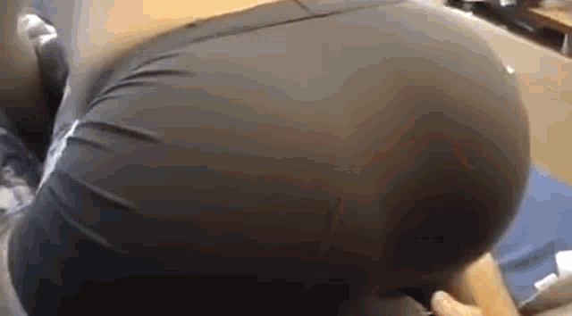 a close up of a person 's butt in a pair of leggings .