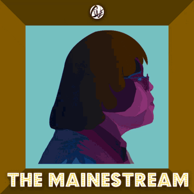 a poster for the mainstream shows a woman 's head