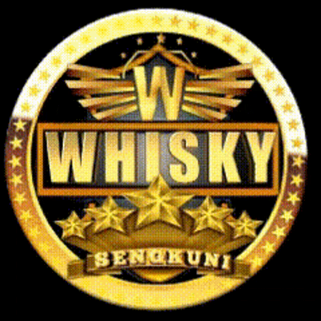 a sign that says w whisky senokuni