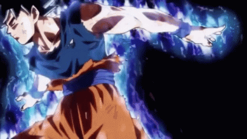Goku Se Concentra En La Pelea Y Su Oponente GIF - Goku Ultra Ultra Instinto Saiyan GIFs