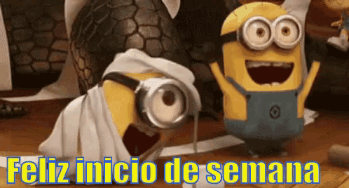 Minions Emocionados Feliz Inicio De Semana GIF