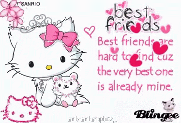 Best Friends Hello Kitty GIF