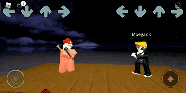 a screenshot of a video game with moegank on the bottom