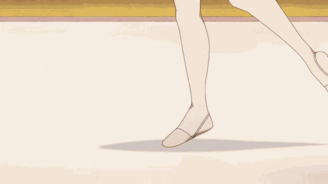 a cartoon of a person doing a handstand with their legs crossed