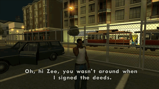 a man talking on a cell phone in front of a store that says zero rc