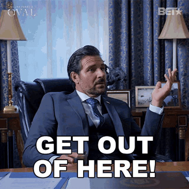 Get Out Of Here Hunter Franklin GIF - Get Out Of Here Hunter Franklin The Oval GIFs