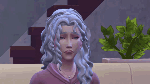 Sims4 Frowning Sim GIF - Sims4 Frowning Sim Sad Sim GIFs