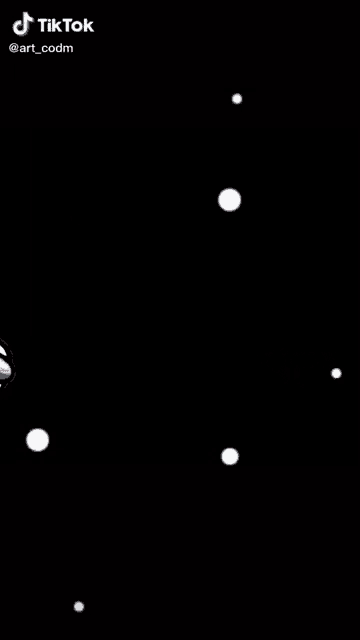 a cartoon among us character is floating in space with a black background .