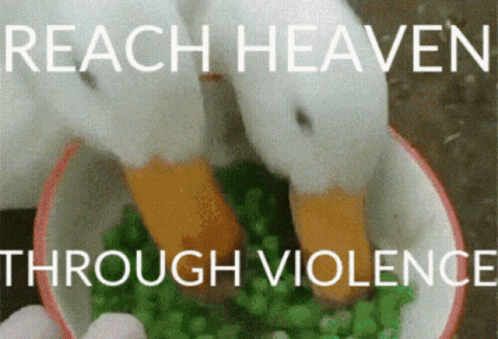 Violence Reach Heaven GIF - Violence Reach Heaven Duck Pea GIFs