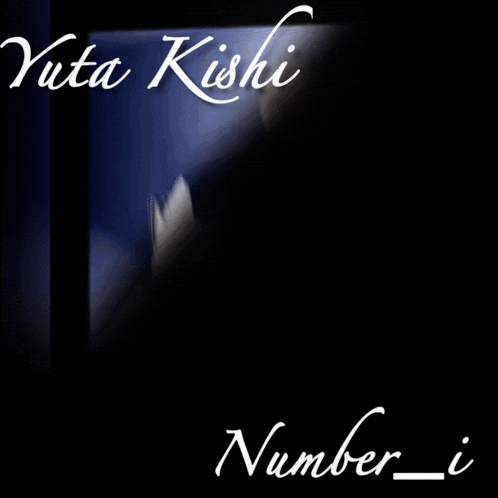 yuta kishi number i is written on a photo of a man