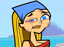 a cartoon drawing of a girl with a blue headband on her head