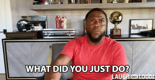 What Did You Just Do Kevin Hart GIF - What Did You Just Do Kevin Hart Cold As Balls GIFs